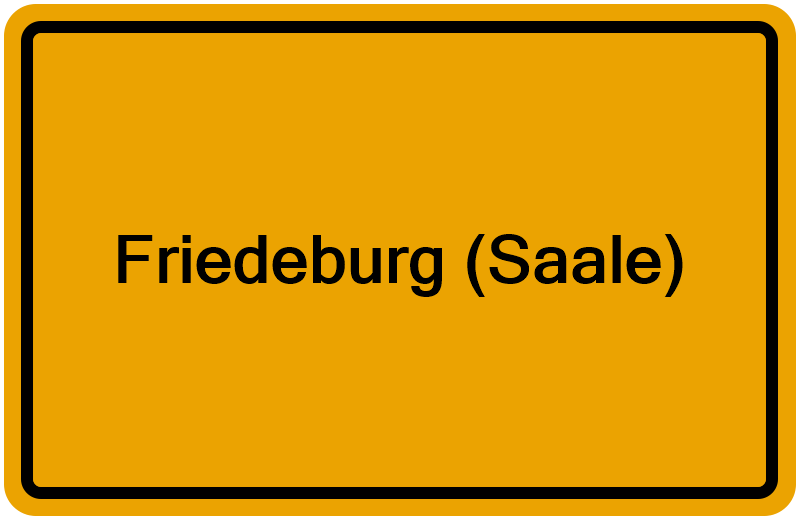 Handelsregisterauszug Friedeburg (Saale)